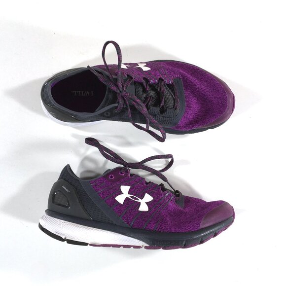 Under Armour Charged Bandit 2 Running Shoes Womens Size 8.5 Purple Gray 1273961 - Picture 1 of 10